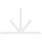 Ekena Millwork Saratoga Architectural Grade PVC Gable Bracket, 84"W x 52 1/2"H x 2"D x 4"F, 15/12 Pitch GBP084X53X0204SAR00 - alternate 4